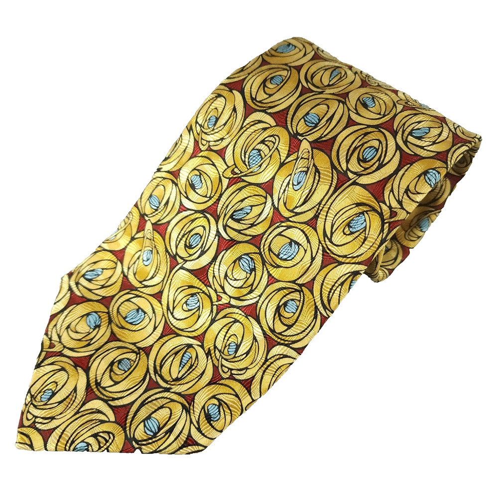 Boxelder Multicolored Silk Tie Charles Rennie Mackintosh 58”